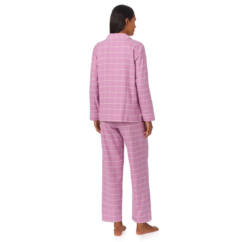Lauren Ralph Lauren Herringbone Twill L/S Notch Collar Pajama Set image number 4